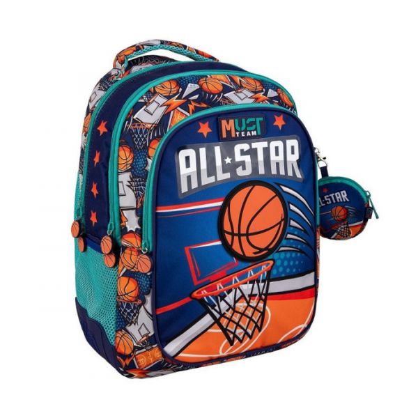 TORBA SKOLSKA MUST BASKETBALL CHAMPONS 33x16x45cm